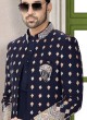 Navy Blue Mens Wear Indo Western